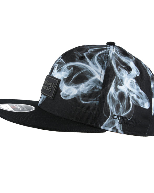 Carbon Air Sign Smoke Everything Is Temporary Snapback Black