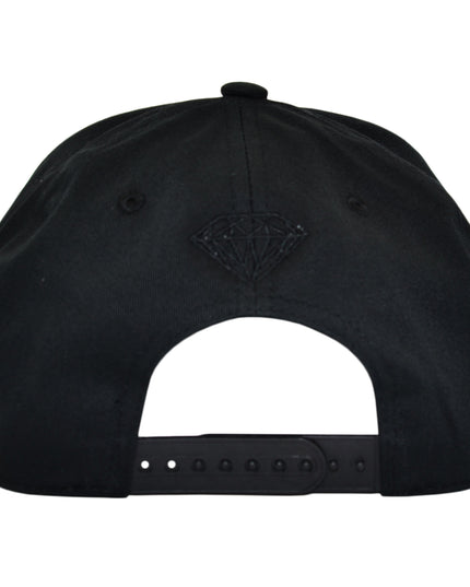 Carbon Diamond Snapback Cap Black