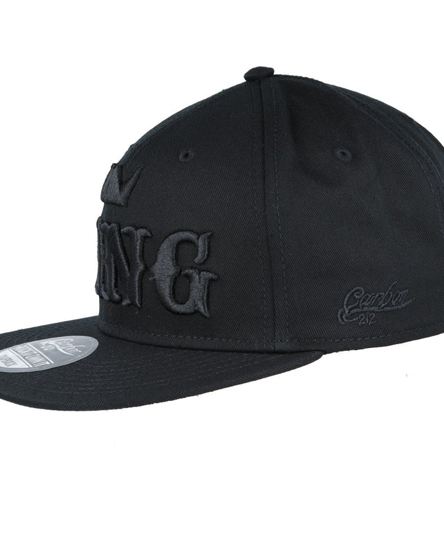 Carbon King Snapback Cap Black/Black