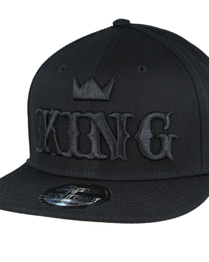 Carbon King Snapback Cap Black/Black