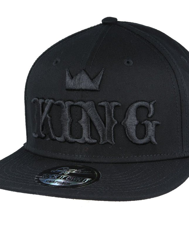 Carbon King Snapback Cap Black/Black