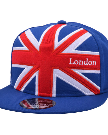 Carbon London Union Jack Snapback Blue