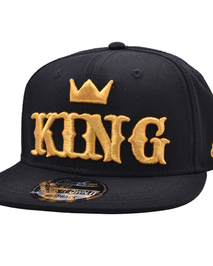 Carbon King Snapback Cap Gold