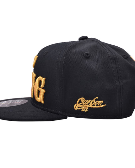 Carbon King Snapback Cap Gold