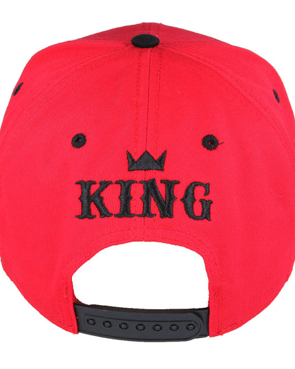 Carbon King Snapback Cap Red