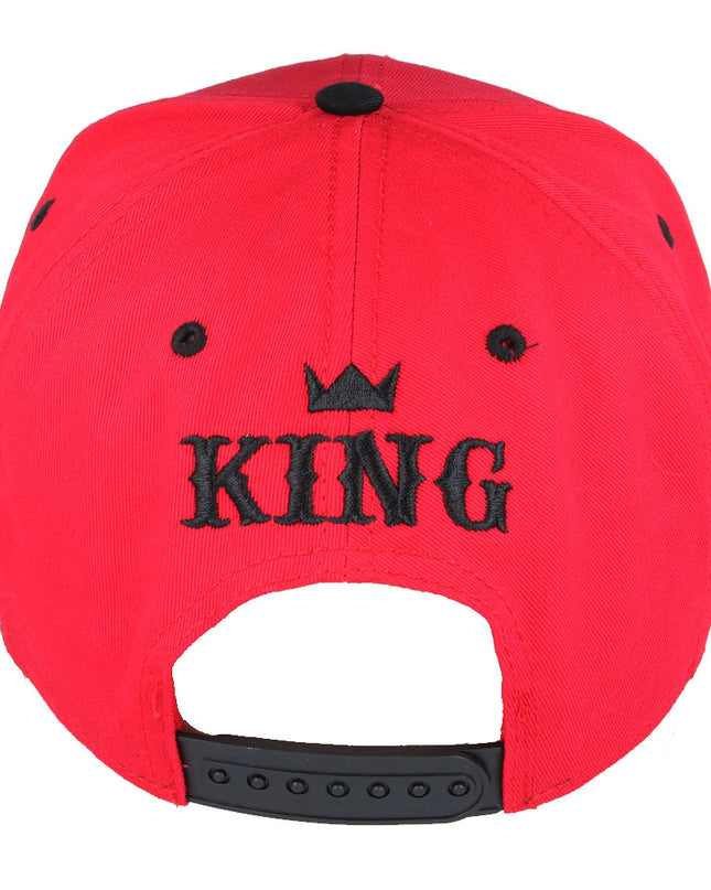 Carbon King Snapback Cap Red