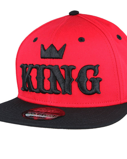 Carbon King Snapback Cap Red