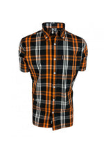 Load image into Gallery viewer, Trojan Check Short Sleeve Shirt With Free Matching Pocket Square TC/1003 Trojan - Raw Menswear
