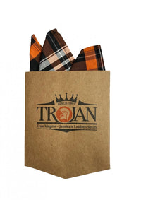 Trojan Check Short Sleeve Shirt With Free Matching Pocket Square TC/1003 Trojan - Raw Menswear