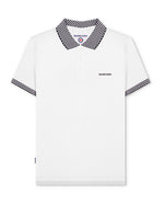 Load image into Gallery viewer, Lambretta Two Tone Polo White - Raw Menswear
