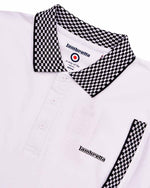 Load image into Gallery viewer, Lambretta Two Tone Polo White - Raw Menswear
