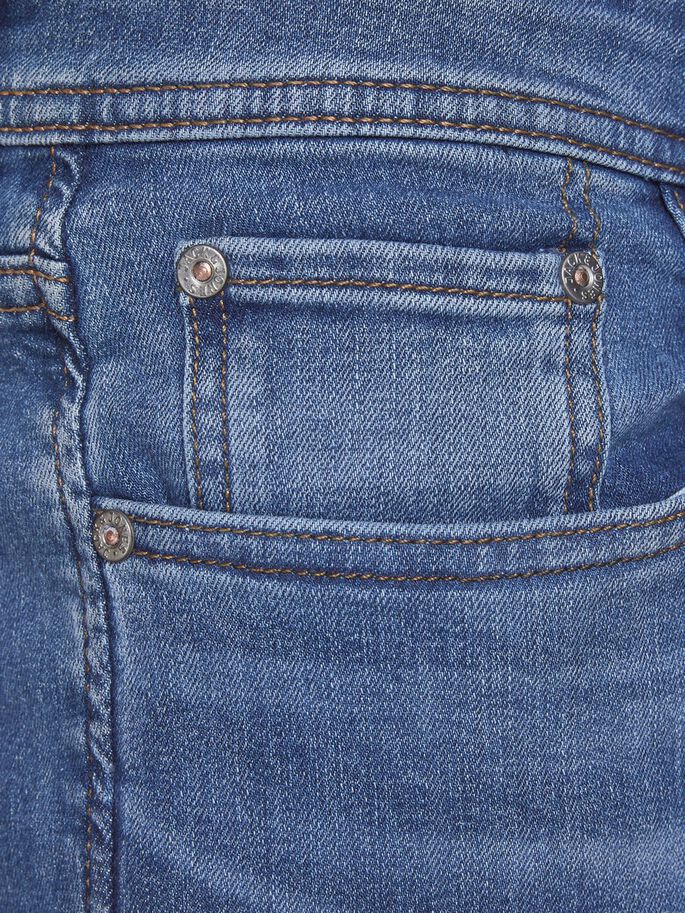 Jack & Jones Glenn Original AM 815 Slim Fit Jeans Blue - Raw Menswear