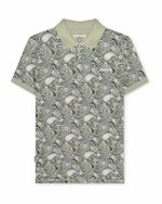 Charger l&#39;image dans la galerie, Lambretta Paisley Brand Polo Desert Sage - Raw Menswear
