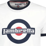Load image into Gallery viewer, Lambretta Logo Ringer Tee White - Raw Menswear
