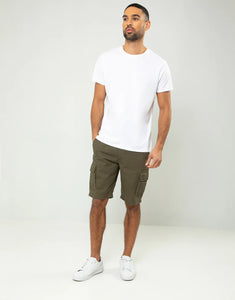 Theadbare Cargo Shorts Khaki - Raw Menswear