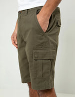 Load image into Gallery viewer, Theadbare Cargo Shorts Khaki - Raw Menswear
