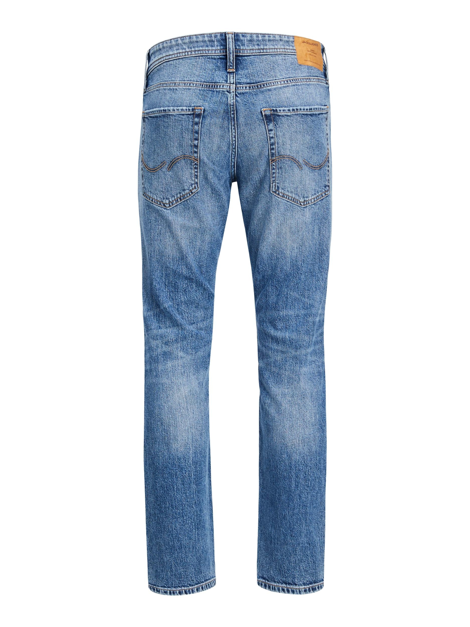 Jack & Jones Mike Original 405 Comfort Fit Jeans Mid Blue - Raw Menswear