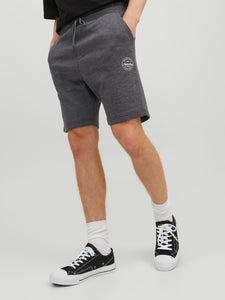 Jack & Jones Shark Sweat Shorts Dark Grey - Raw Menswear