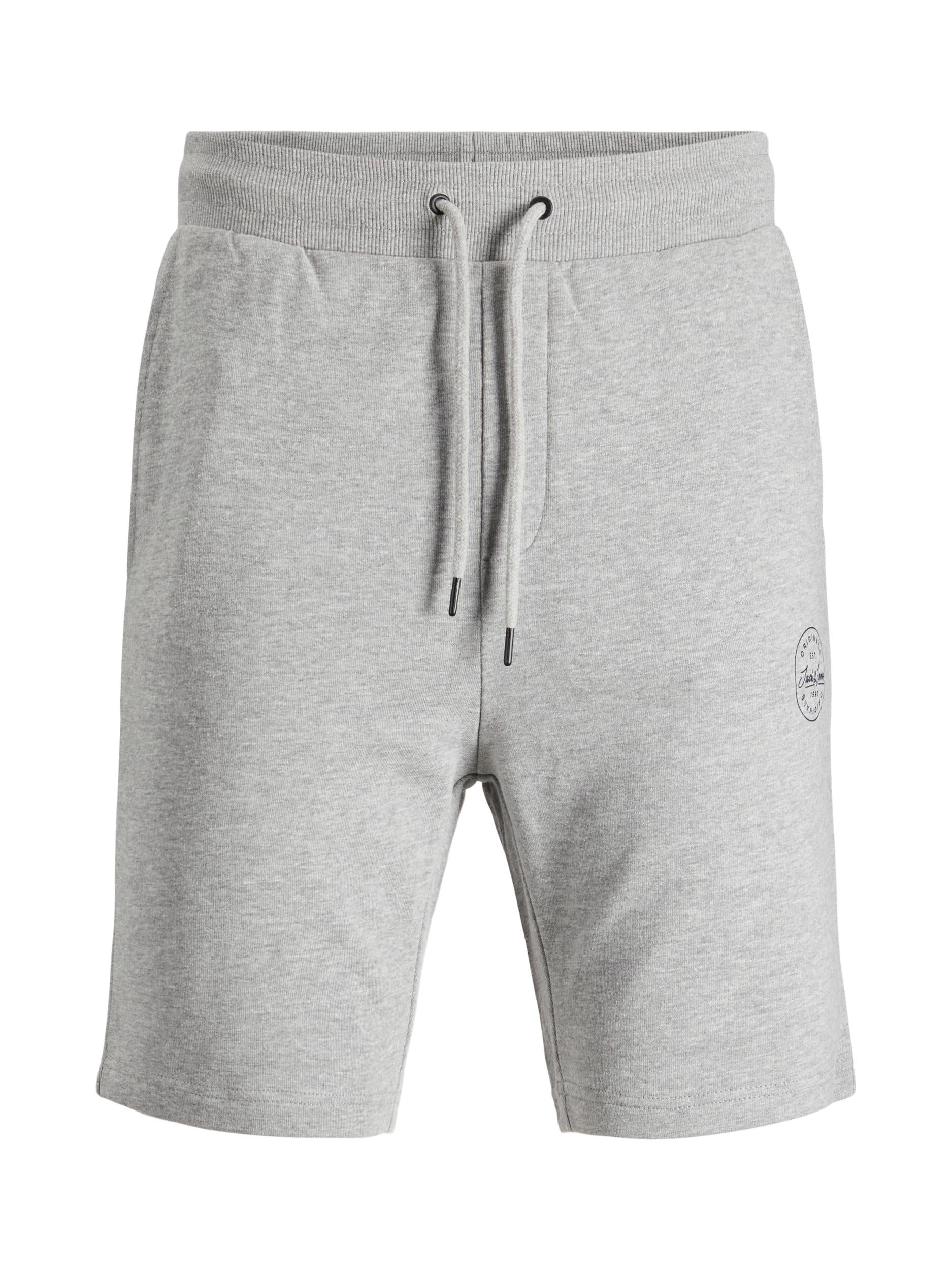 Jack & Jones Shark Sweat Shorts Light Grey - Raw Menswear