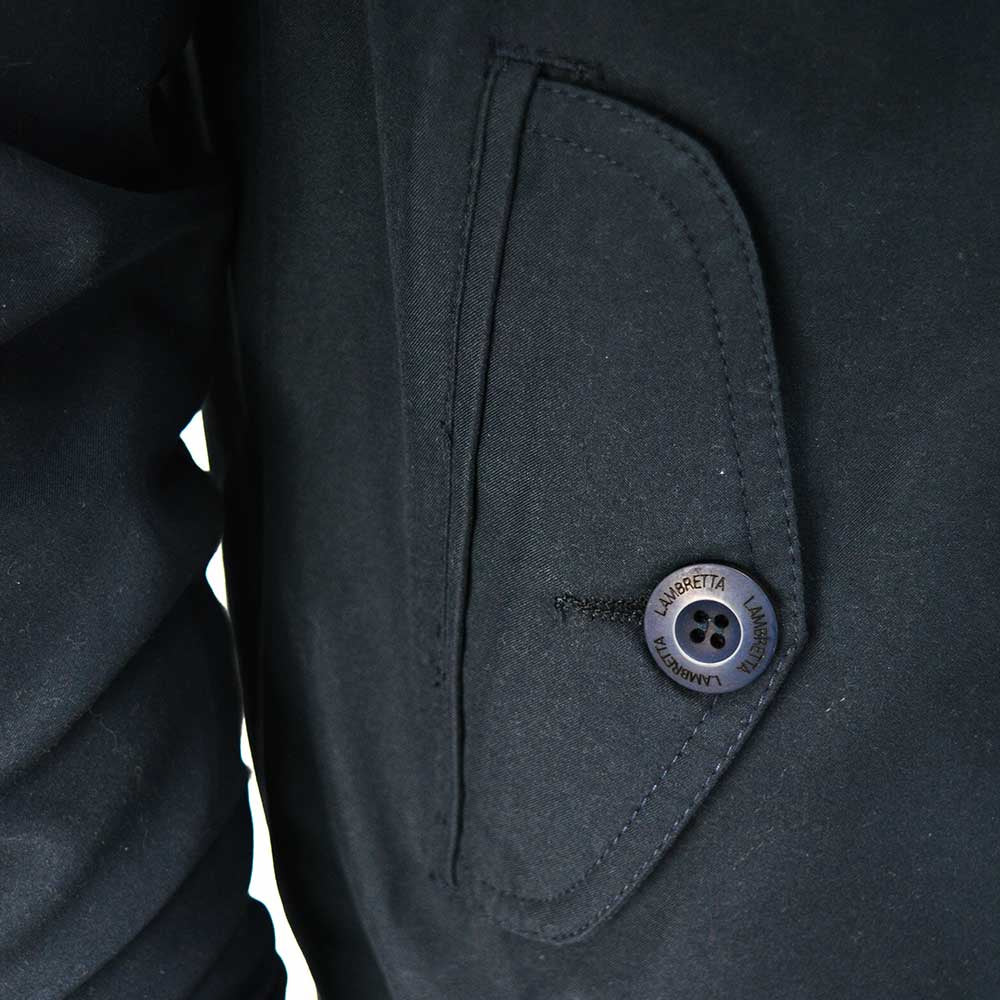 Lambretta Shower Resistant Harrington Jacket Navy - Raw Menswear