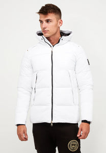 Glorious Gangster Aziri Puffer Jacket Winter White - Raw Menswear