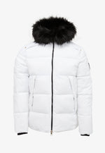 Carica l&#39;immagine nel visualizzatore di Gallery, Glorious Gangster Aziri Puffer Jacket Winter White - Raw Menswear
