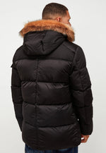 Load image into Gallery viewer, Kings Will Dream Elway Short Parka Puffer Jacket Black - Raw Menswear  Edit alt text
