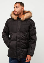 Load image into Gallery viewer, Kings Will Dream Elway Short Parka Puffer Jacket Black - Raw Menswear
