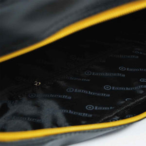 Lambretta Retro Flight Bag Black / Mustard - Raw Menswear