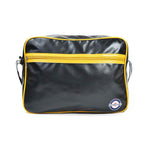 Load image into Gallery viewer, Lambretta Retro Flight Bag Black / Mustard - Raw Menswear
