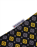 Load image into Gallery viewer, Lambretta Geometric AOP Polo Black Gold - Raw Menswear
