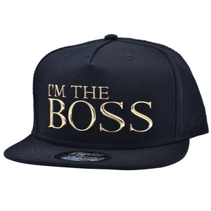 Carbon212 Hotpress I’m The Boss Snapback Black Gold - Raw Menswear