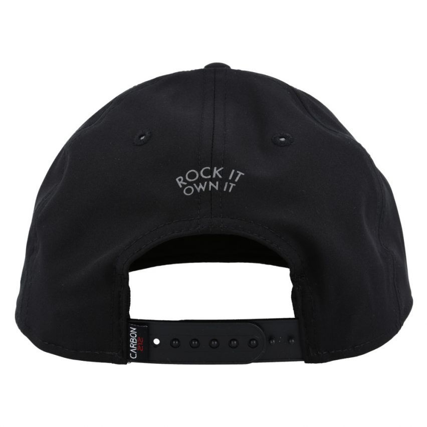 Carbon Flat Peak Cap Black - Raw Menswear