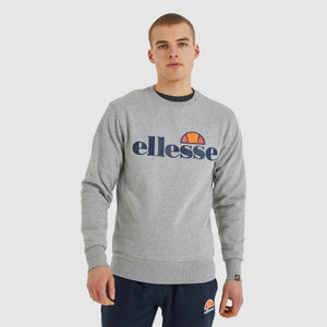 Ellesse Succiso Logo Crew Sweatshirt Grey - Raw Menswear