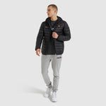 Load image into Gallery viewer, Ellesse Lombardy Padded Jacket Black - Raw Menswear
