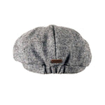 Load image into Gallery viewer, Tweed Newsboy Cap - Black and White Mix 284
