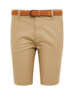Load image into Gallery viewer, Threadbare Belted Chino Shorts Stone - 880
