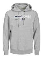 Load image into Gallery viewer, Jack &amp; Jones Work Sweat Hoodie Grey - Raw Menswear
