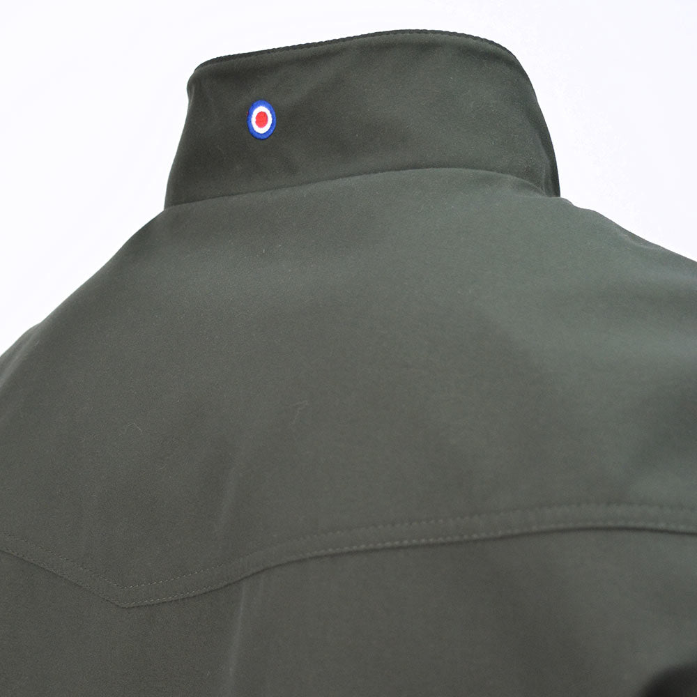 Lambretta Men’s Shower Resistant Harrington Jacket Khaki - Raw Menswear