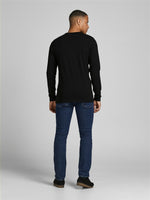 Load image into Gallery viewer, Jack &amp; Jones Basic O-Neck Long Sleeve Tee Black - Raw Menswear
